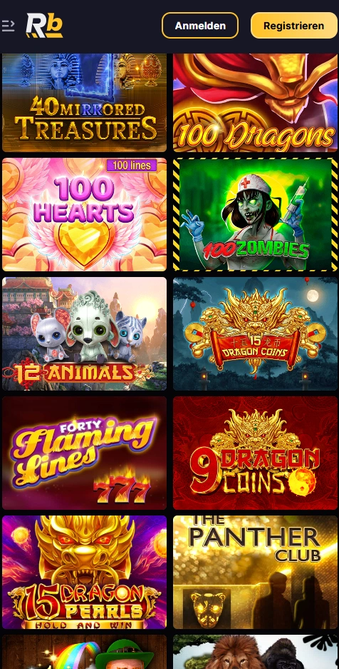 roibets mobile games page