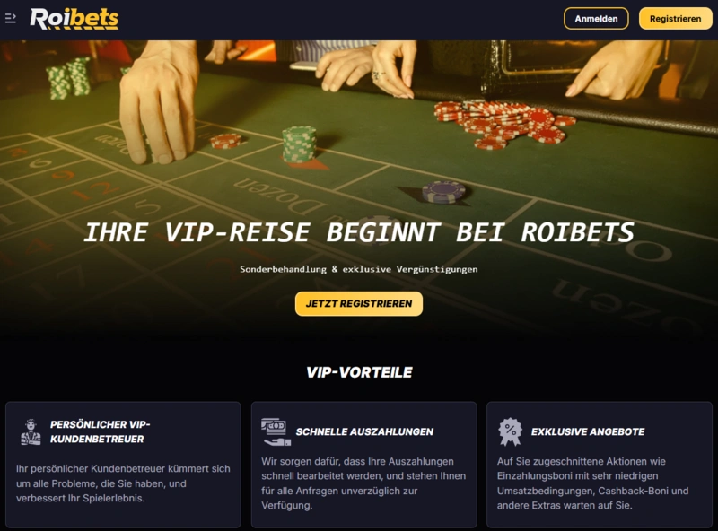 roibets vip page